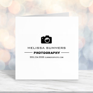 Camera Photography - Photographer Contact Info Self-inking Stamp