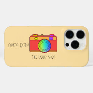 Camera Ready Take Your Shot Beige iPhone 16 Pro Case