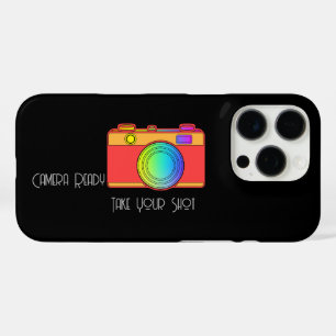 Camera Ready Take Your Shot Black iPhone 16 Pro Case