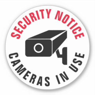 Camera Security Warning surveillance sign vinyl