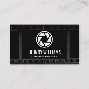 Camera Shutter Lens   Film Background Business Card