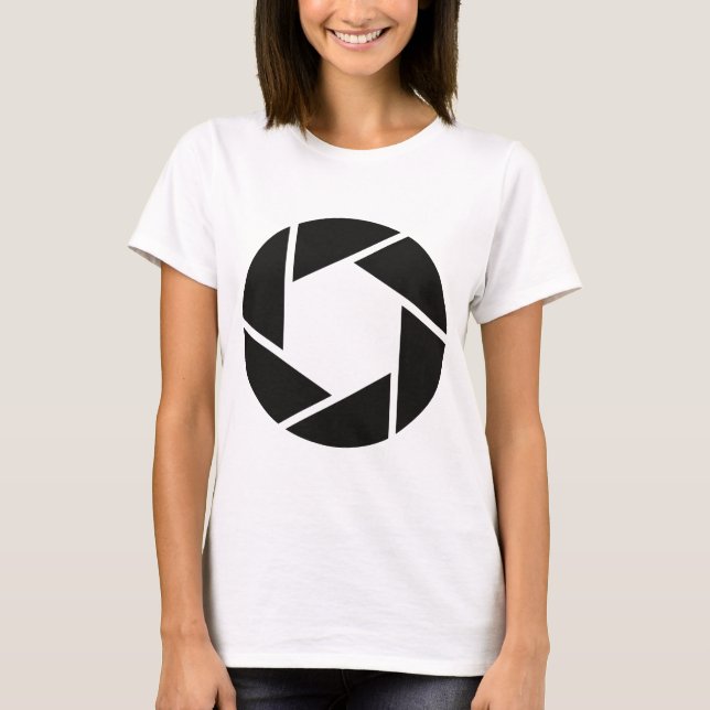 Camera Shutter T-Shirt – Photography Graphic Tee (Front)