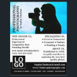 Camera Silhouette, Photography, Photographer Hire Flyer<br><div class="desc">Camera Silhouette,  Photography,  Photographer Hire Advertising Flyers By The Business Card Store.</div>