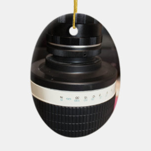 Camera Telescope Lens Ceramic Tree Decoration