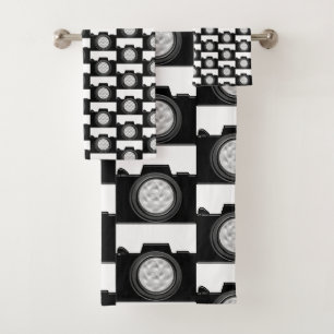 Camera Theme Bath Towel Set