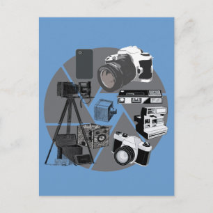 Camera Time Collage Postcard