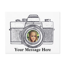 Camera with Your Photo Postcard