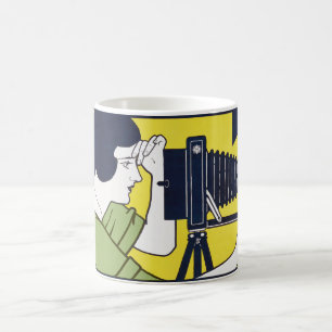 Camera Woman, Photographer, Van Caspel Coffee Mug