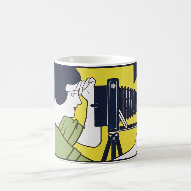 Camera Woman, Photographer, Van Caspel Coffee Mug (Center)