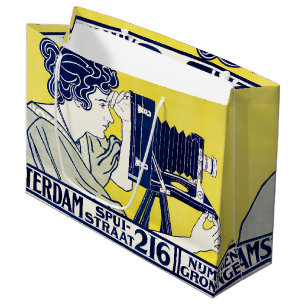 Camera Woman, Photographer, Van Caspel Large Gift Bag