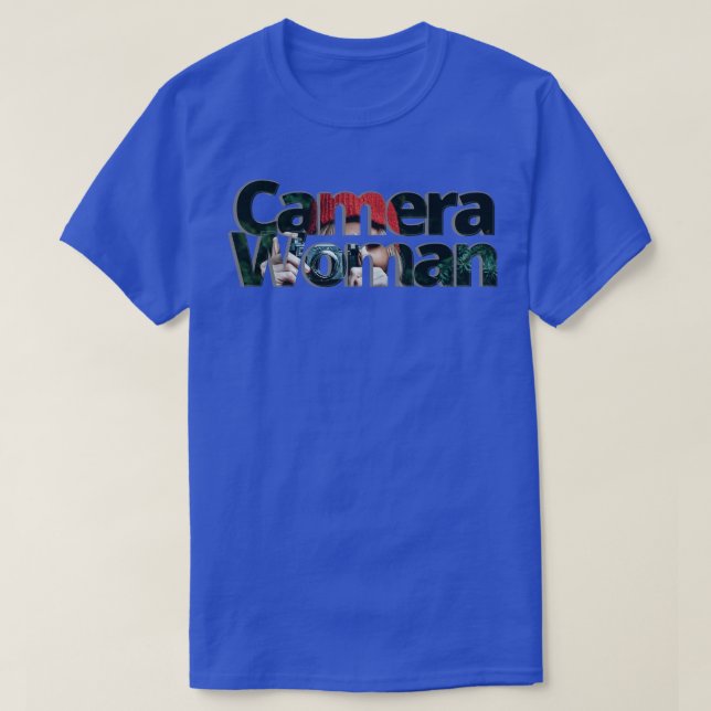 Camera Woman T-Shirt (Design Front)