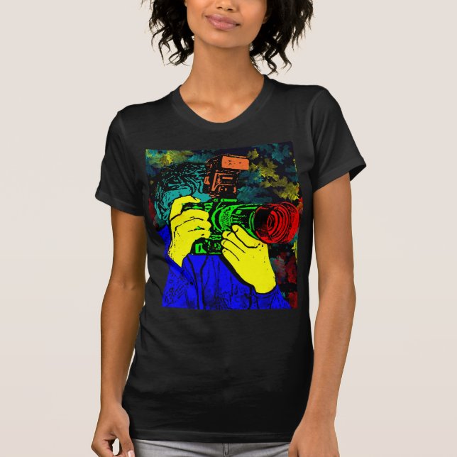 CameraMan 3D ChromaDepth T-Shirt (Front)
