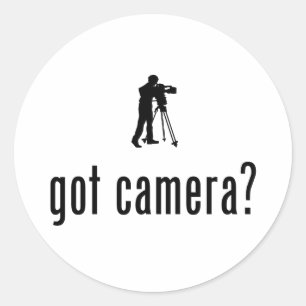 Cameraman Classic Round Sticker