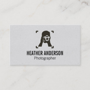 Cameraman Holding Camera Business Card