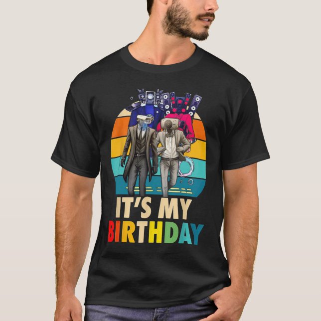Cameraman It's My Birthday  T-Shirt (Front)