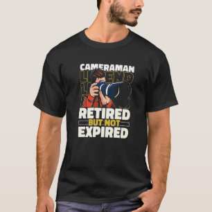 Cameraman Retired Videography Videographer Camera T-Shirt