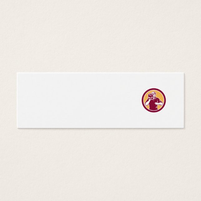 Cameraman Vintage Film Movie Camera Circle Retro (Front)