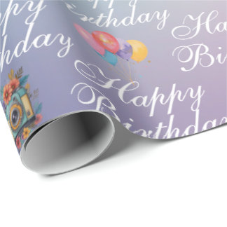 Cameramen's Birthday Wrapping Paper