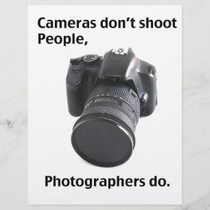Cameras don't shoot people