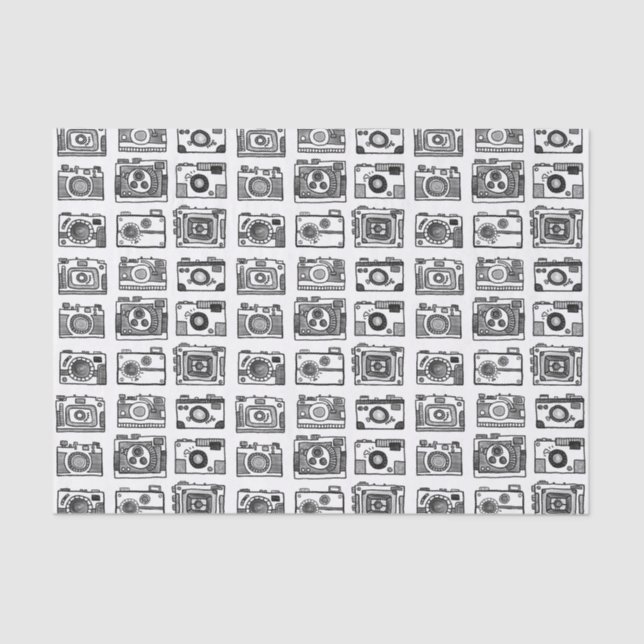 Cameras (Hand-drawn) Tissue Paper (Front)