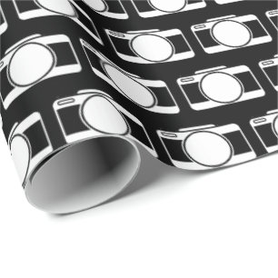 cameras on black wrapping paper