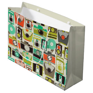 Cameras Retro Large Gift Bag