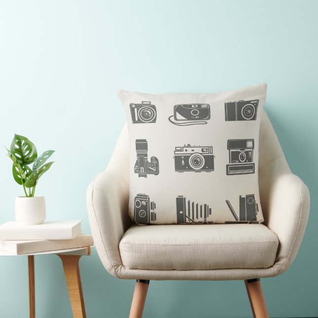 Cameras Vintage Photography Cushion (Chair)