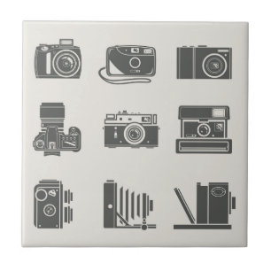 Cameras Vintage Photography Tile
