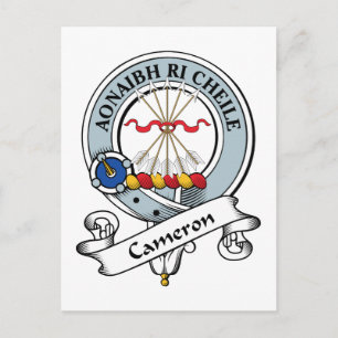 Cameron Clan Badge Postcard