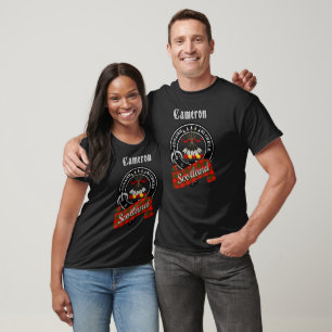 Cameron Clan Badge & Tartan T-Shirt