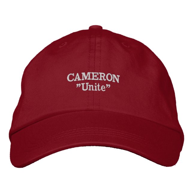 Cameron Clan Motto Embroidered Hat (Front)