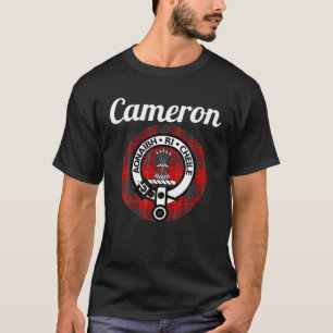 Cameron Clan Scottish Name Coat Of Arms Tartan T-Shirt
