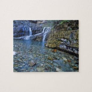 Cameron Falls in Waterton Lakes National Park in 2 Jigsaw Puzzle