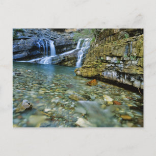 Cameron Falls in Waterton Lakes National Park in Postcard
