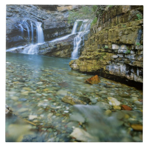 Cameron Falls in Waterton Lakes National Park in Tile
