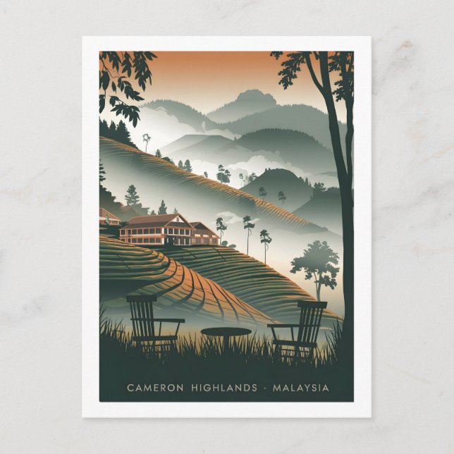Cameron Highland Malaysia Postcard (Front)