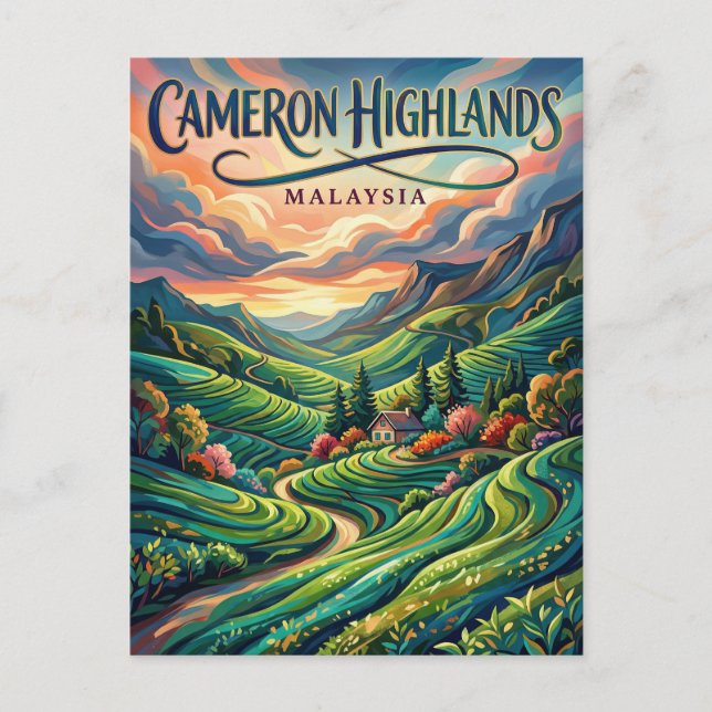 Cameron Highlands Malaysia Postcard (Front)