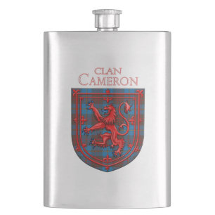 Cameron Hunting Tartan Scottish Plaid Hip Flask