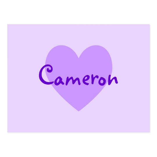 Cameron in Purple Postcard