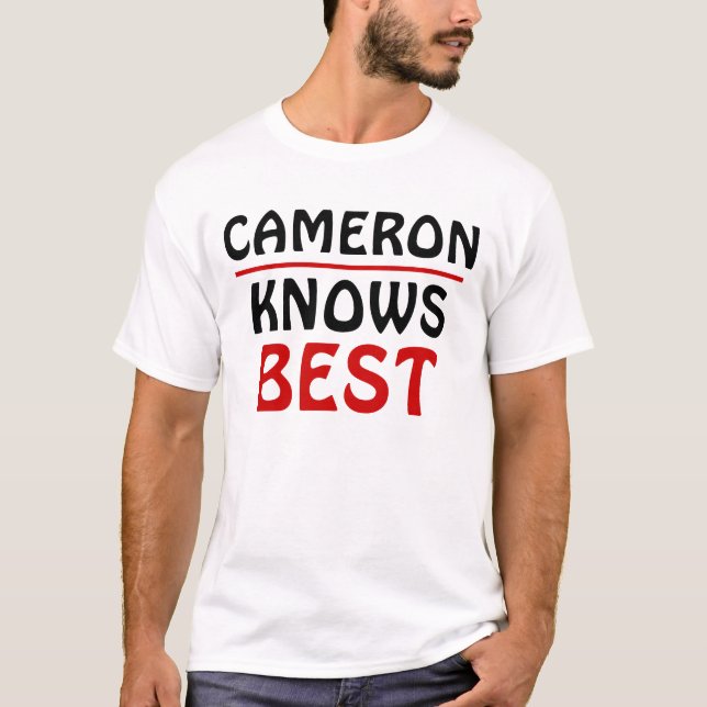 Cameron Knows Best T-Shirt (Front)