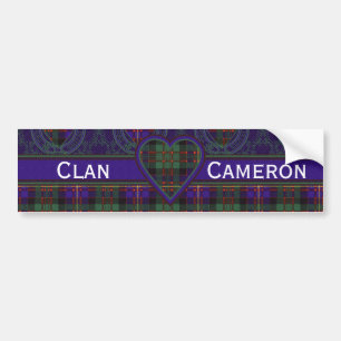Cameron of Erracht Scottish tartan Bumper Sticker