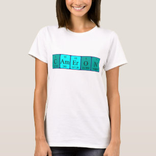 Cameron periodic table name shirt