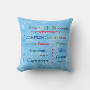 Cameron Personalised Many Name Custom    Cushion