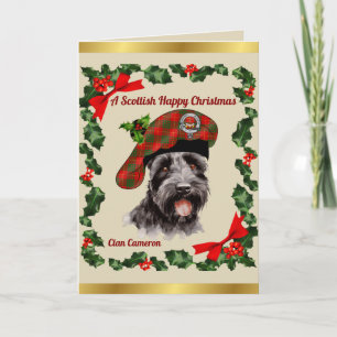 Cameron Scottie Dog Personalised Xmas Card