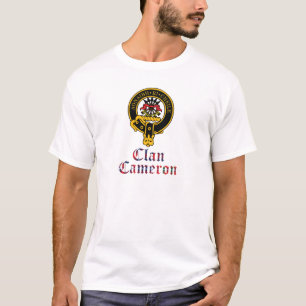 Cameron Scottish Crest Tartan Clan Name Clothes T-Shirt