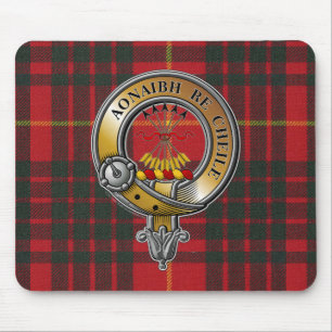 Cameron Tartan & Badge Mouse Mat