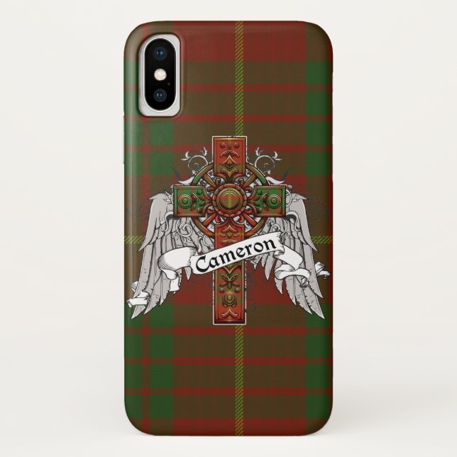 Cameron Tartan Cross Case-Mate iPhone Case (Back)