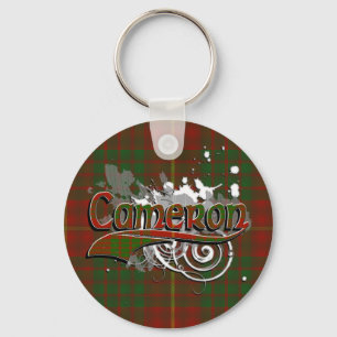 Cameron Tartan Grunge Key Ring