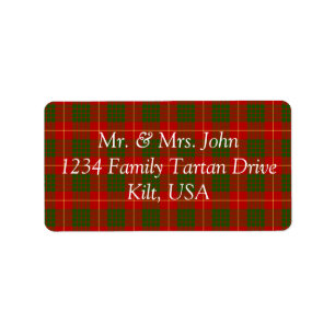 Cameron Tartan Label