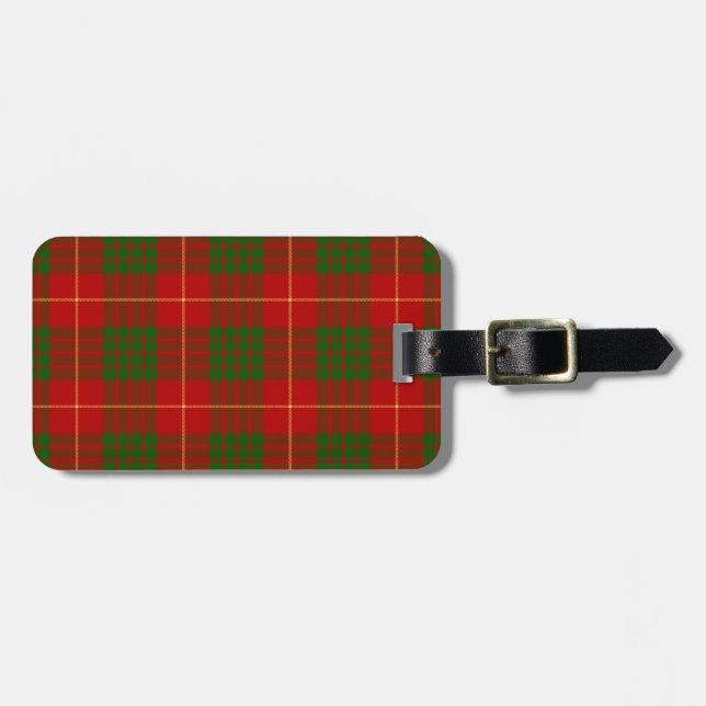 Cameron Tartan Pattern Luggage Tag (Front Horizontal)